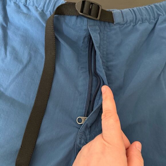 Patagonia Nylon Shorts 10'' Mens Sz XL Blue Belted Outdoor Hiking Camping - Picture 8 of 14